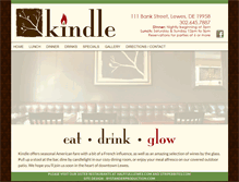 Tablet Screenshot of kindlerestaurant.com